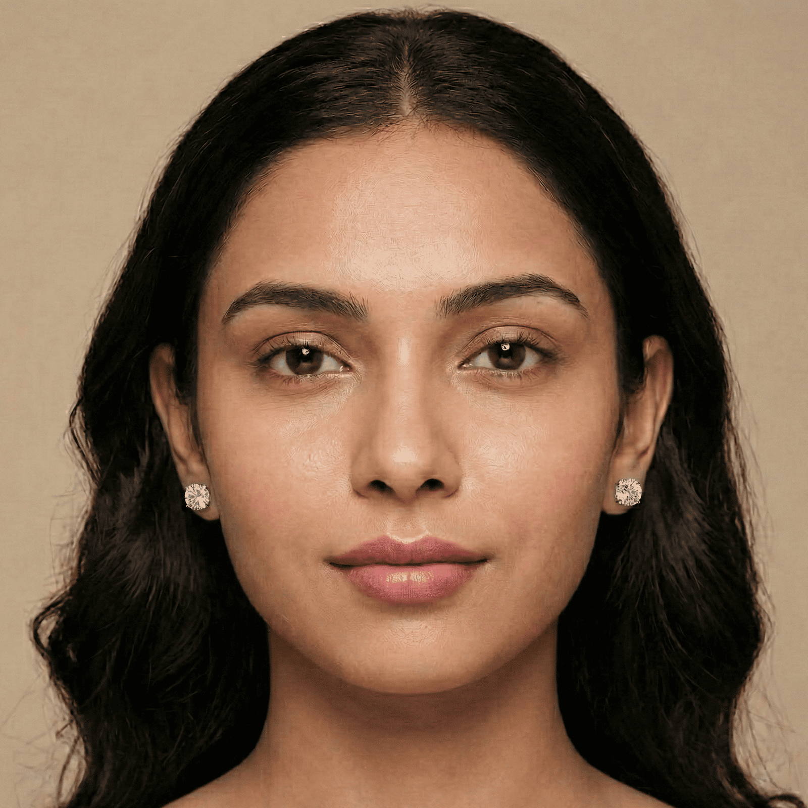 Heart, Pearl & Crystal Stud Earrings Combo for Women (3 Pairs)