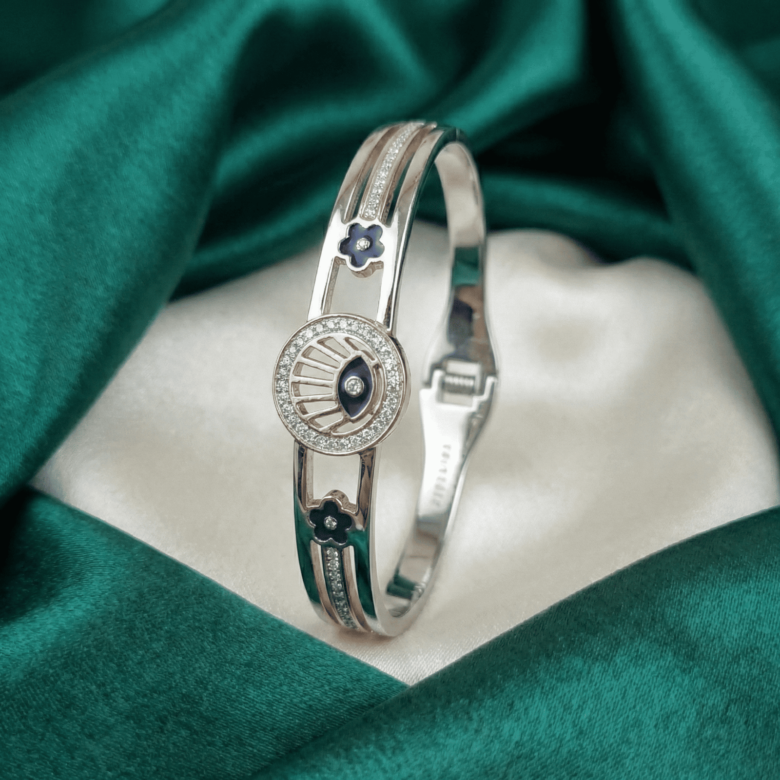 Eshanarya Anti-Tarnish Evil Eye Bracelet for Women