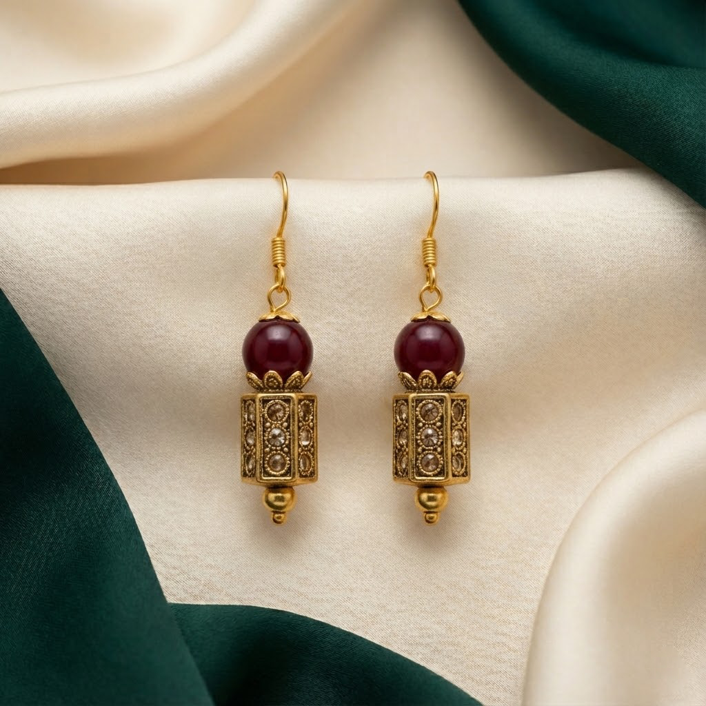 Antique Multicolor Beaded Necklace Set