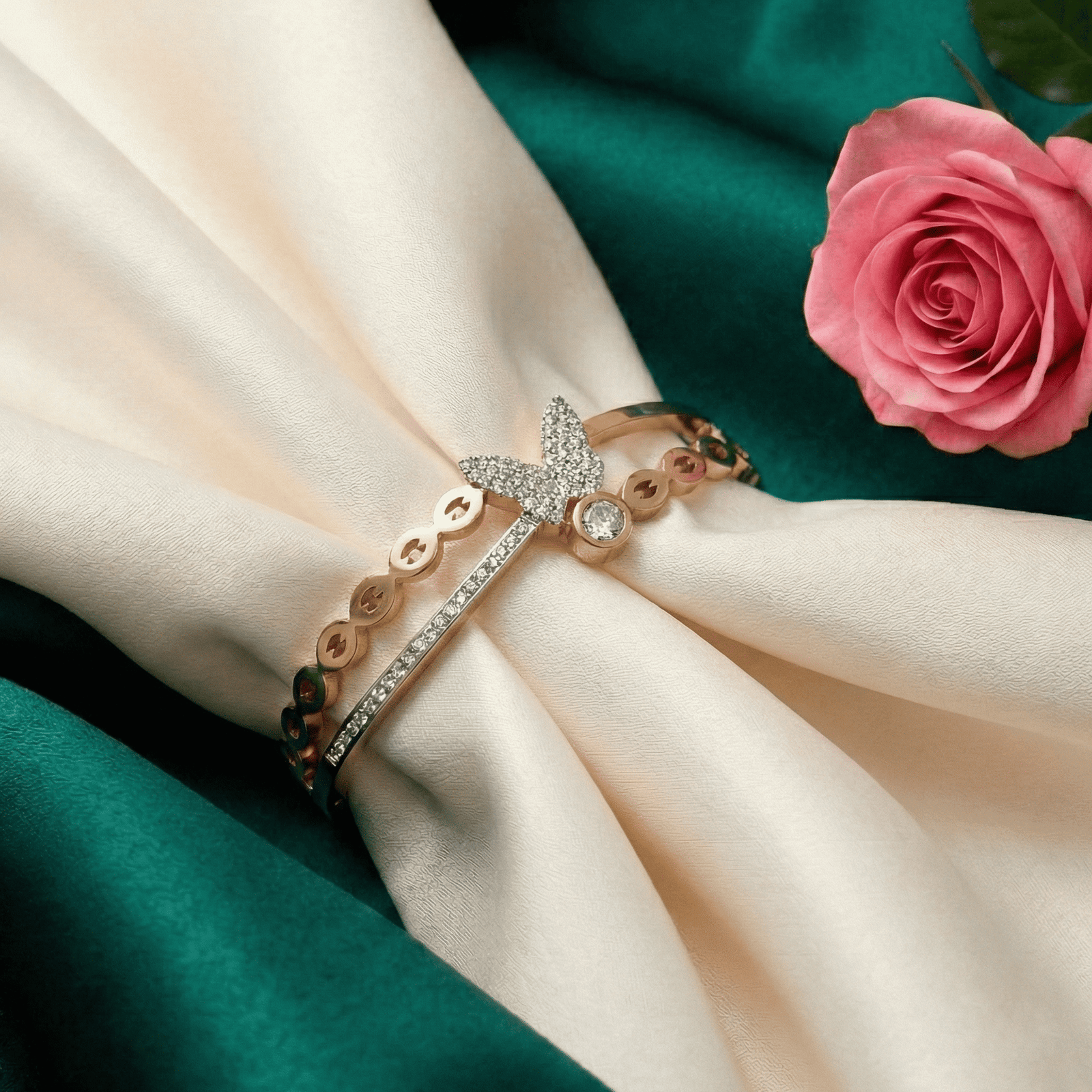 Eshanarya Butterfly Anti-Tarnish Bracelet