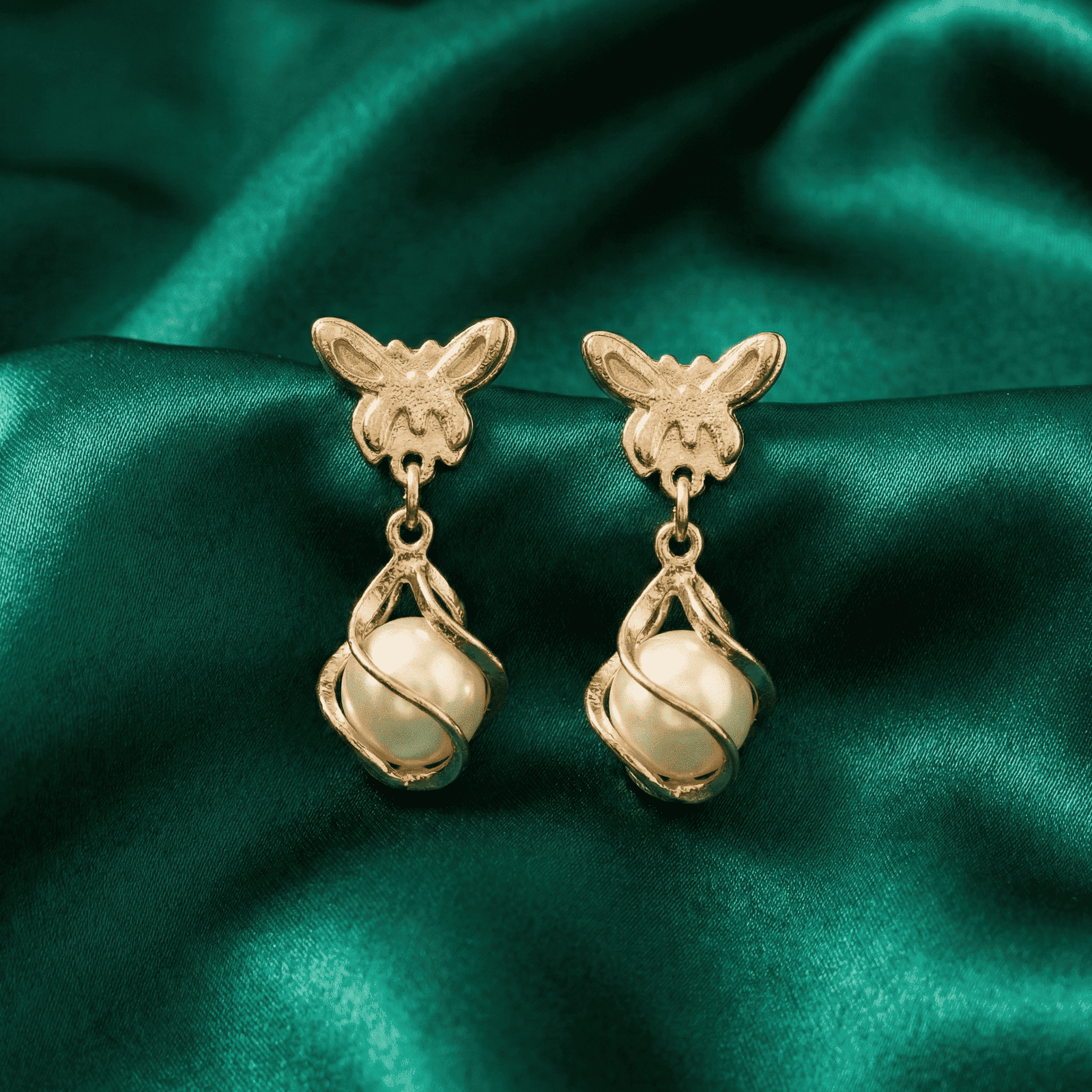 Silver Tone Stud Earrings Combo – Pearl, Crystal & Teardrop (3 Pairs)