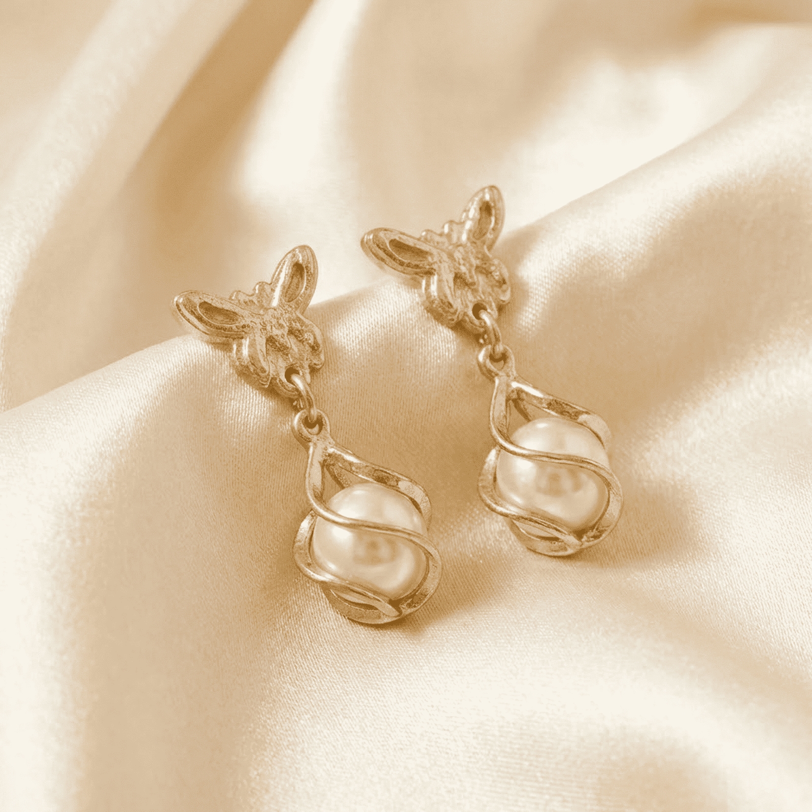 Silver Tone Stud Earrings Combo – Pearl, Crystal & Teardrop (3 Pairs)