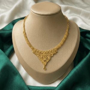 Eshanarya Swarna Kasu V-Drop One Gram Necklace for women