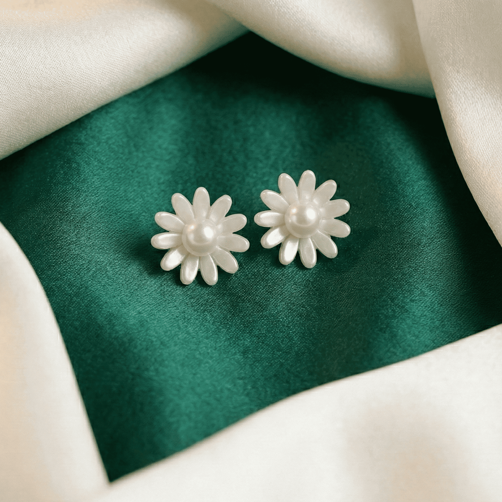 Floral Pearl Multi-Style Stud Earrings Combo for Women