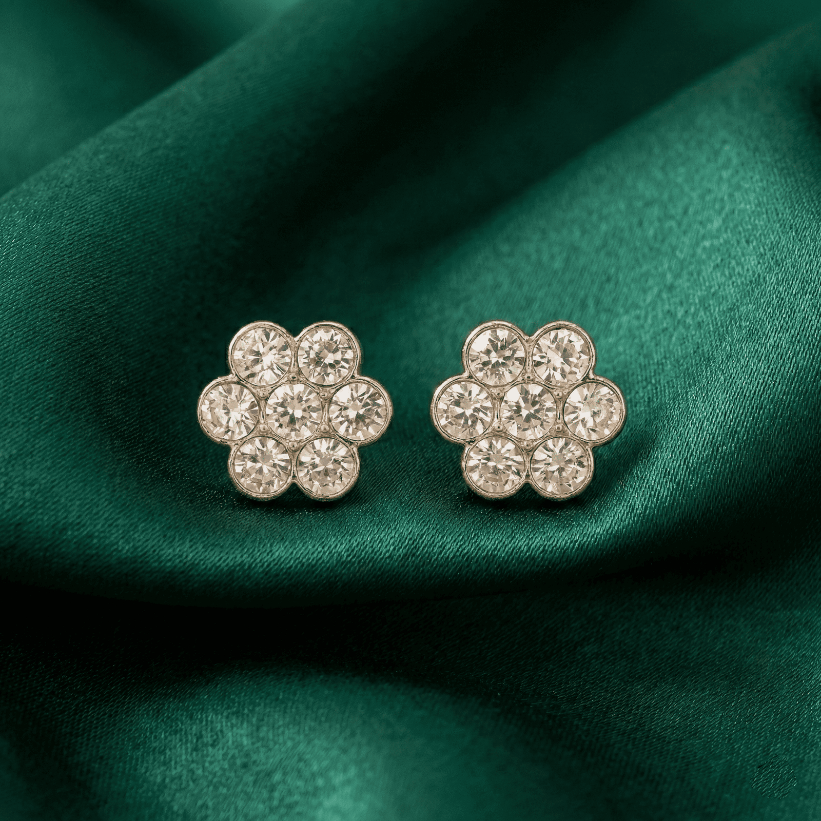 Floral Pearl Multi-Style Stud Earrings Combo for Women