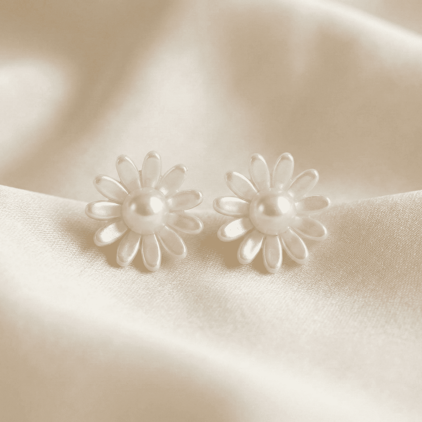 Floral Pearl Multi-Style Stud Earrings Combo for Women