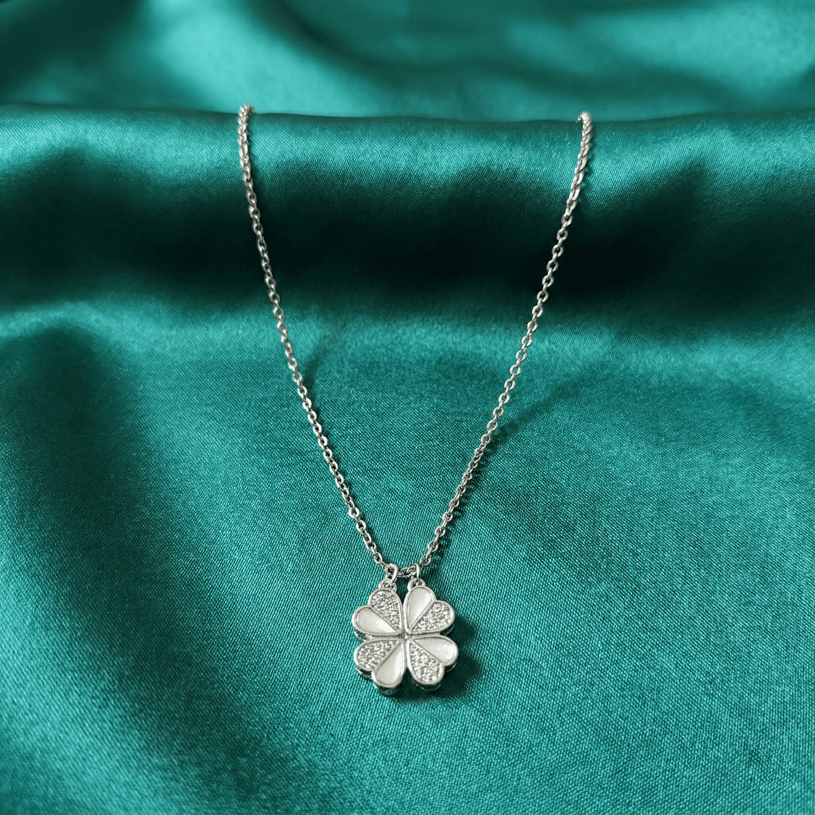 Eshanarya Silver Tone Convertible Anti-Tarnish Pendant