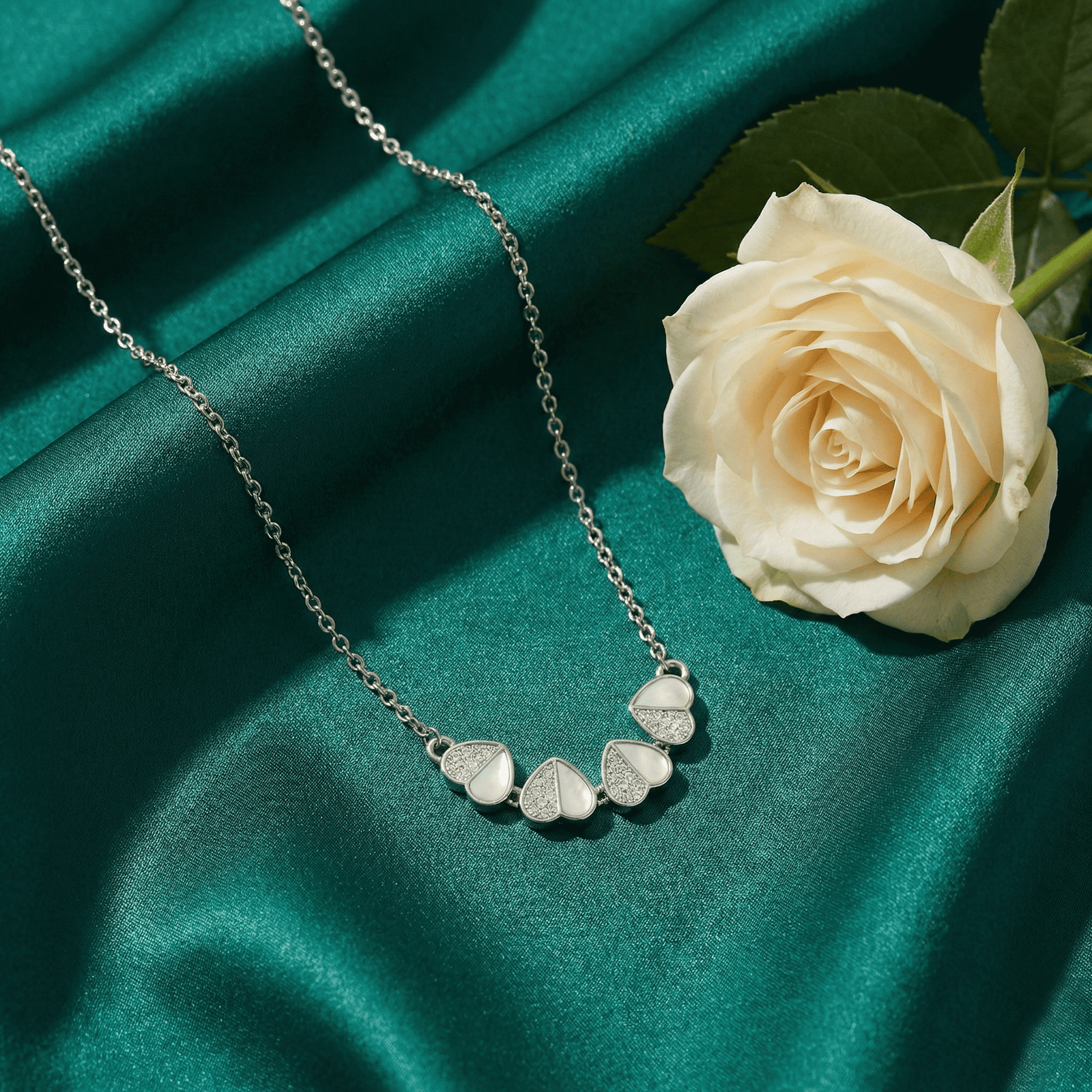 Eshanarya Silver Tone Convertible Anti-Tarnish Pendant