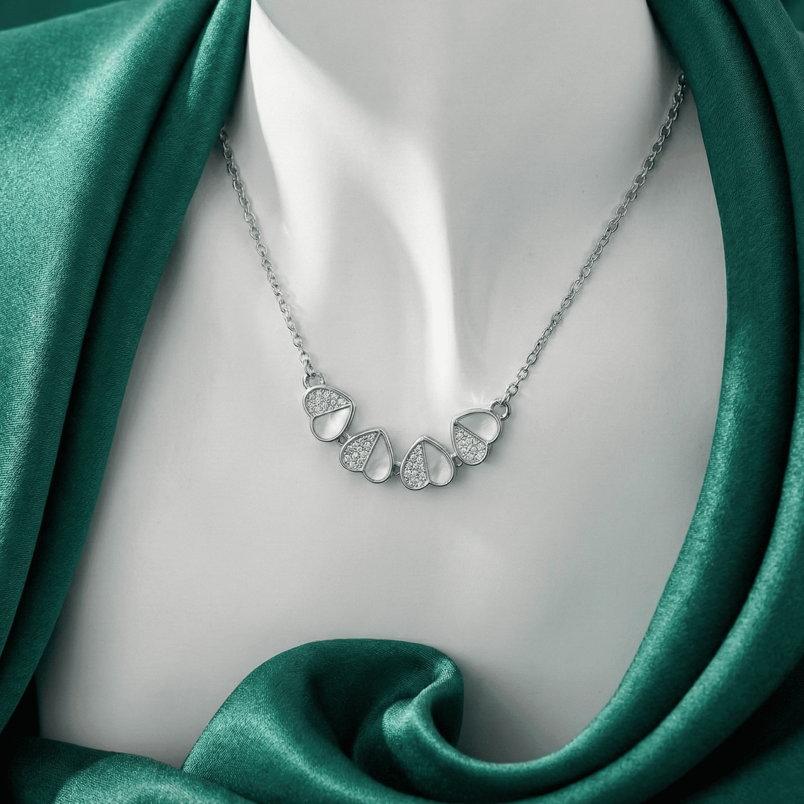 Eshanarya Silver Tone Convertible Anti-Tarnish Pendant